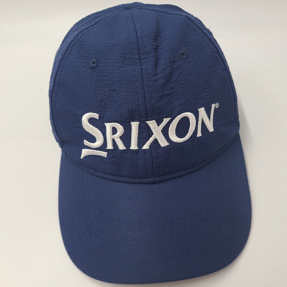 Srixon Hat Strapback Blue White Golf Logo Outdoors Hiking Sportswear Nylon Men